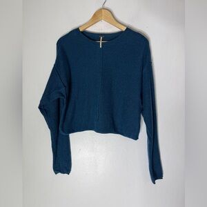 Free People Blue Sweater